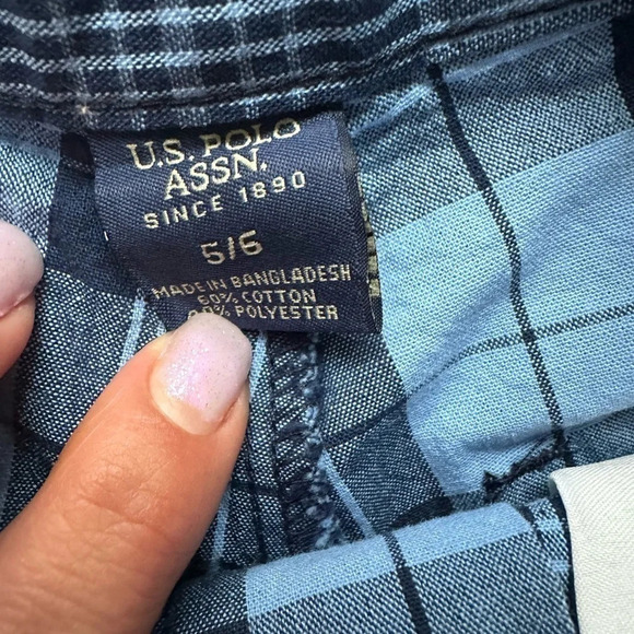 US POLO ASSN boys 5/6‎ summer short outfit - Picture 3 of 5